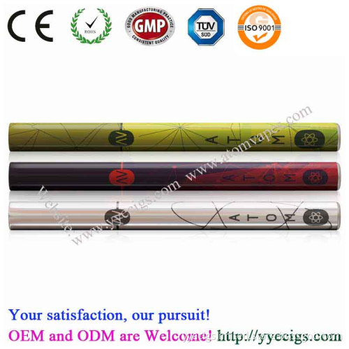 2014 Disposable Electronic Cigarette with Slim Shape Just for Ladies Smoking, Hot Selling Model: Yy-At115